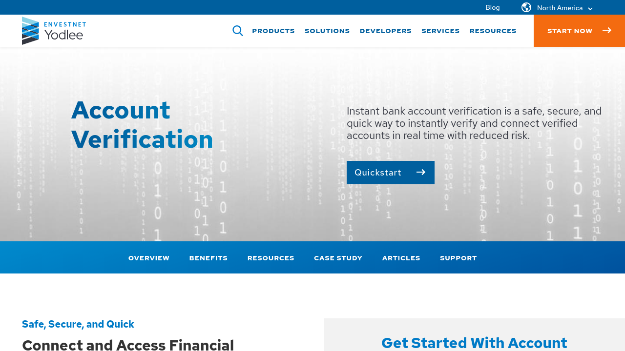 Instant Bank Verification